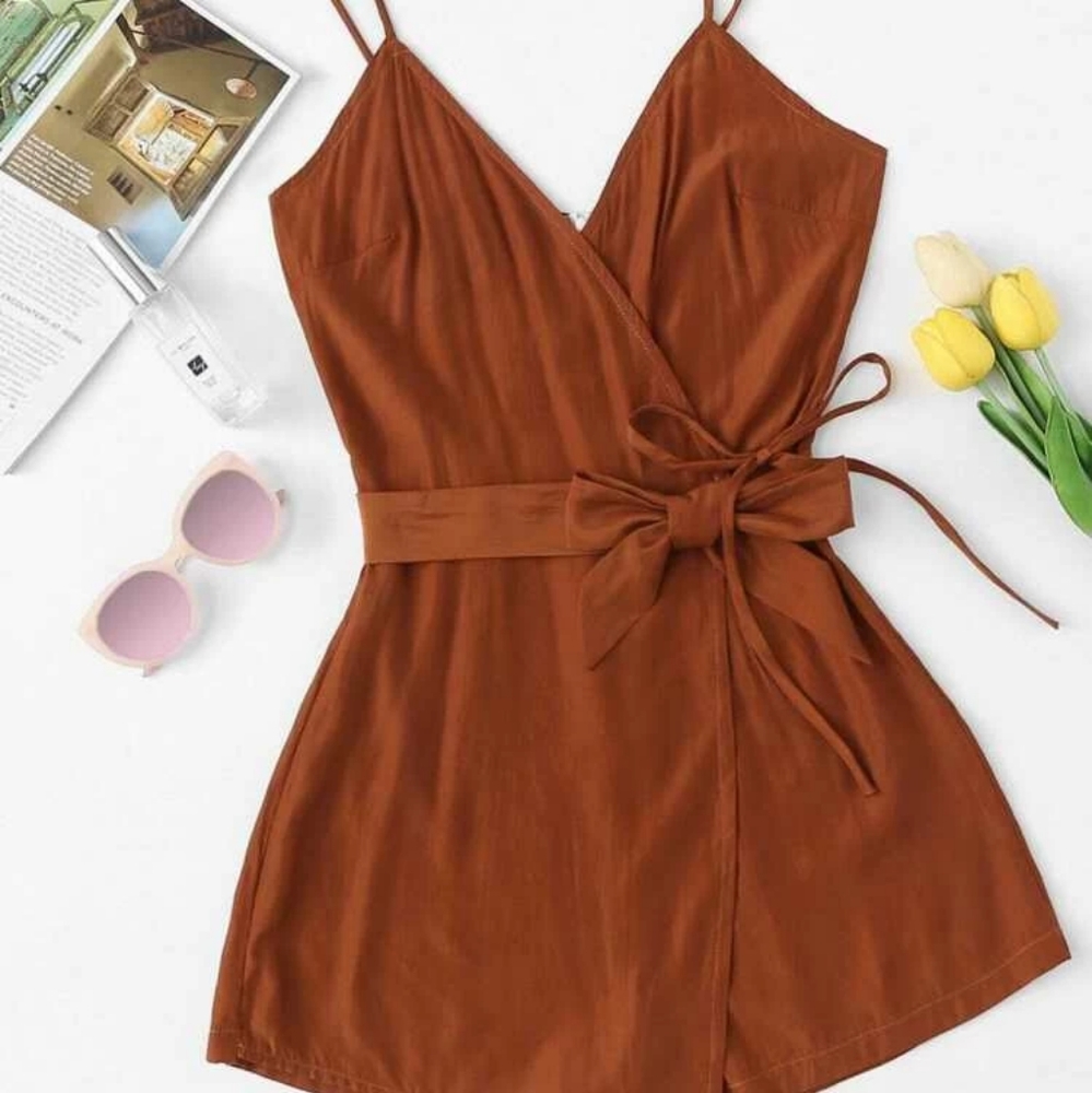 Burnt Orange Romper